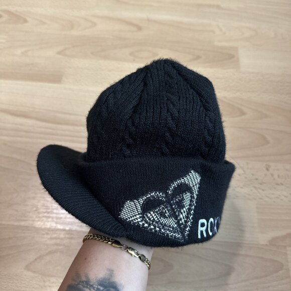 Roxy Accessories - Vintage Roxy Knit Beanie Black Womens OSFM